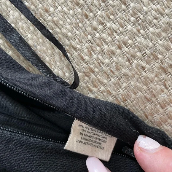 Anthropologie Floreat peplum top 4 Black - Picture 5 of 10